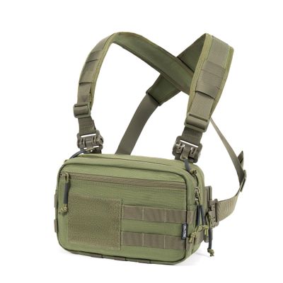 CLTAC Tactical Chest Rig Bag Concealed Carry CCW Pack Molle Pouch IFAK EMT Medical Organizer for Outdoor Hunting Shooting Hiking with Quick Release Harness