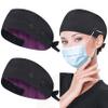 ABAMERICA Working Caps with Button and Sweatband, Adjustable Working Hats for Women Men, One Size (Tie Back or Toggle) view 1