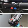10 Pieces M5/M6 Bike Rubber Stem Top Cover Headset Cap Hexagon Screws Cap Hex Socket for Cycling Accessories MTB Mountain Road Foldable Bicycle Bolts Parts (Red,M5) view 4