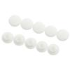 10 Pieces M5/M6 Bike Rubber Stem Top Cover Headset Cap Hexagon Screws Cap Hex Socket for Cycling Accessories MTB Mountain Road Foldable Bicycle Bolts Parts (White,M5) view 1