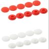 10 Pieces M5/M6 Bike Rubber Stem Top Cover Headset Cap Hexagon Screws Cap Hex Socket for Cycling Accessories MTB Mountain Road Foldable Bicycle Bolts Parts (White,M5) view 3