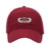 Baseball Cap Men Army Airborne Paratrooper Wings Embroidered Washed Cotton Dad Hat Baseball Caps (Red,7 5/8) view 1