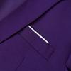 Men's Regular Fit 3 Piece Suit Set Two Button Solid Business Blazer Vest Pants Casual Slim Fit Groomsmen Wedding Suits (Purple,XX-Large) view 4