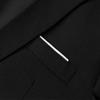 Men's Regular Fit 3 Piece Suit Set Two Button Solid Business Blazer Vest Pants Casual Slim Fit Groomsmen Wedding Suits (Black,Medium) view 3