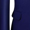 Maiyifu-GJ Men's Regular Fit 3 Piece Suit Set Two Button Solid Business Blazer Vest Pants Casual Slim Fit Groomsmen Wedding Suits (Dark Blue,Medium) view 4
