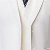 Men's Regular Fit 3 Piece Suit Set Two Button Solid Business Blazer Vest Pants Casual Slim Fit Groomsmen Wedding Suits (White,XX-Large) view 3