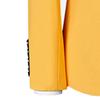Men's Regular Fit 3 Piece Suit Set Two Button Solid Business Blazer Vest Pants Casual Slim Fit Groomsmen Wedding Suits (Yellow,3X-Large) view 3