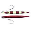 2pcs Fish WOW! 200g Fast Fall jig 7oz Vertical Streaker High Pitch Speed Drop Jig with BKK deep Jigging Hook Red Glow Stripes view 1