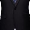 Maiyifu-GJ Men's One Button 2 Piece Suits Solid Formal Wedding Tux Blazer & Pants Casual Daily Party Dress Suit Jacket Set (Black 3,4X-Large) view 4