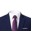 Men's One Button 2 Piece Suits Solid Formal Wedding Tux Blazer & Pants Casual Daily Party Dress Suit Jacket Set (Blue 1,4X-Large) view 2