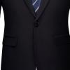 Men's One Button 2 Piece Suits Solid Formal Wedding Tux Blazer & Pants Casual Daily Party Dress Suit Jacket Set (Black 1,X-Large) view 4