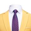 Men's One Button 2 Piece Suits Solid Formal Wedding Tux Blazer & Pants Casual Daily Party Dress Suit Jacket Set (Yellow,3X-Large) view 2