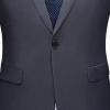 Men's One Button 2 Piece Suits Solid Formal Wedding Tux Blazer & Pants Casual Daily Party Dress Suit Jacket Set (Grey,5X-Large) view 4