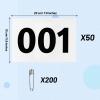 Outink Running Bibs Race Competitor Numbers Waterproof Runners Race Numbers with Safety Pins for Marathon Races Events 5.9" x 7.9" (Number 301-400) view 2