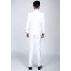 Maiyifu-GJ Men' 3 Piece Solid Color Suit Set Single Breasted Slim Jacket Vest Pants Formal Business Wedding Prom Blazer Sets (White,4X-Large) view 2