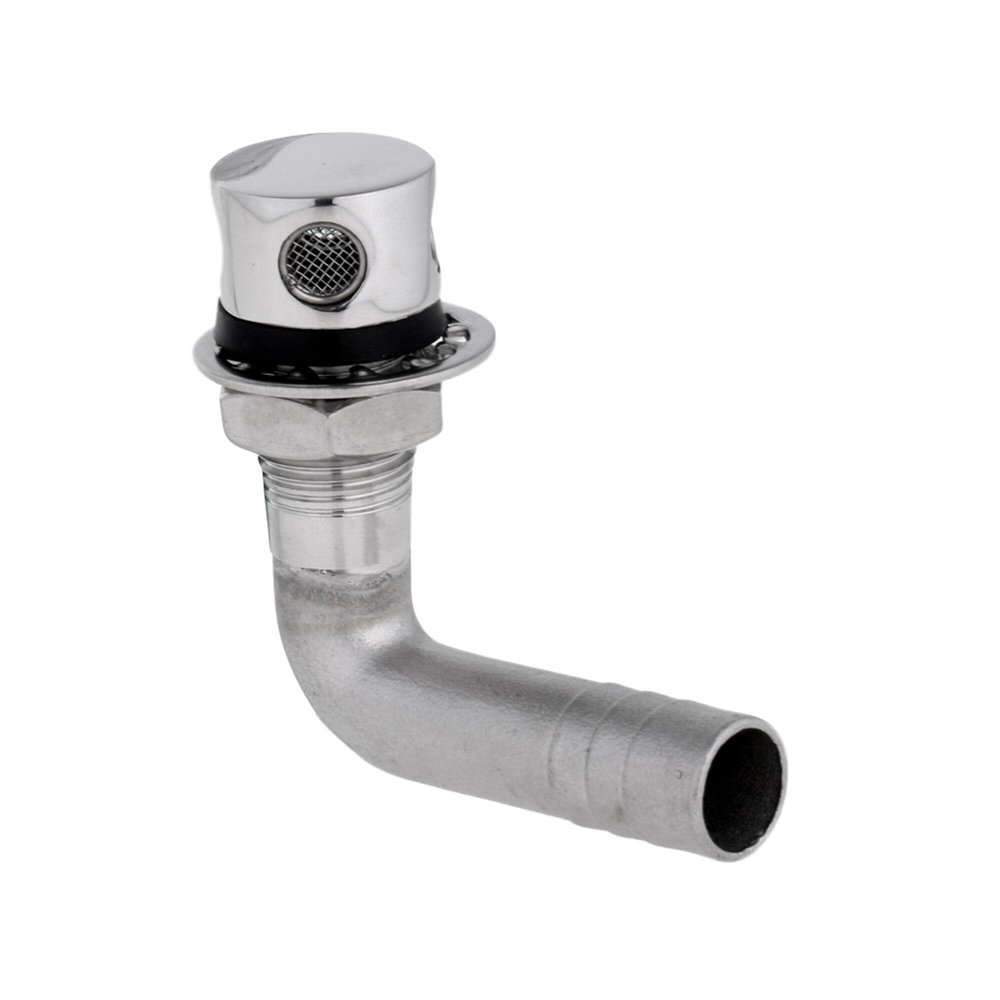 3/5" Marine Grade 90 Bend Gas Fuel Tank Vent Boat Yacht, 316 Stainless Steel Boat Fuel Waste Water Gas Diesel Tank Vent Flush Moun (Type: 90 Bend Hull)