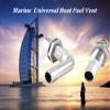 3/5" Marine Grade 90 Bend Gas Fuel Tank Vent Boat Yacht, 316 Stainless Steel Boat Fuel Waste Water Gas Diesel Tank Vent Flush Moun (Type: 90 Bend Hull) view 2