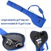 AKOZLIN Golf Carry Bag 8-10 Golf Clubs Lightweight Foldable Travel Golf Case with Strap Waterproof Sunday Bag Blue view 4
