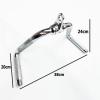 DYK&NX Fitness Tricep V Shaped Press Down Bar, Heavy Duty LAT Pull Down Bars, Revolving Curl Bar, Non-Slip Handles, Revolving Hanger for Gym Strength Workout view 3
