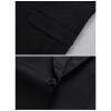 Men Shawl Lapel 3 Piece Tuxedo Suit Slim Fit One Button Jacket Vest & Pant Set Business Wedding Dinner Blazer Set (Black,6X-Large) view 4