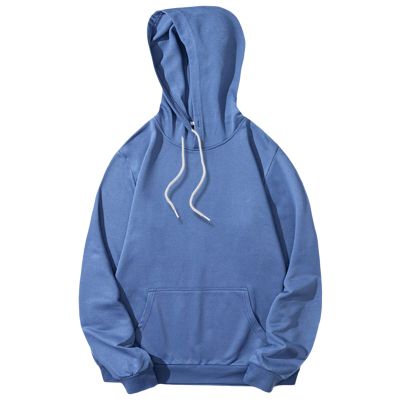 Maiyifu-GJ Men's Lightweight Casual Athletic Hoodies Long Sleeve Drawstring Hooded Pullover Hoodie Sweatshirts with Pockets (Blue,Medium)