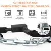 INTEKIN Anti-Theft Heavy Duty Bike Lock, 5FT, Black, Key Lock, Portable, Wide Application view 2