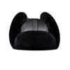 ZCBYBT Russian Style Winter Hat Men's Trapper Hat with Earflap Hat Winter Skiing Trooper Hat,Black,56~58cm view 3