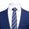 Men's One Button 2 Piece Suits Solid Formal Wedding Tux Blazer & Pants Casual Daily Party Dress Suit Jacket Set (Blue 2,3X-Large) view 2
