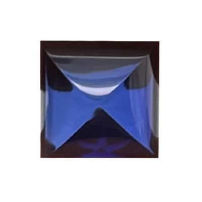 7 mm AAA Synthetic Square Cabochon Cut Swiss Rough Blue Sapphire (1 pc) Loose Gemstone