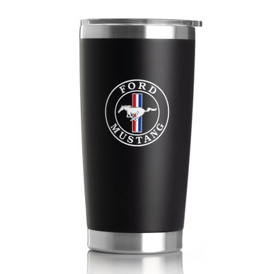 Detroit Shirt Company Ford Mustang 20 oz double-wall insulated Travel Coffee Mug