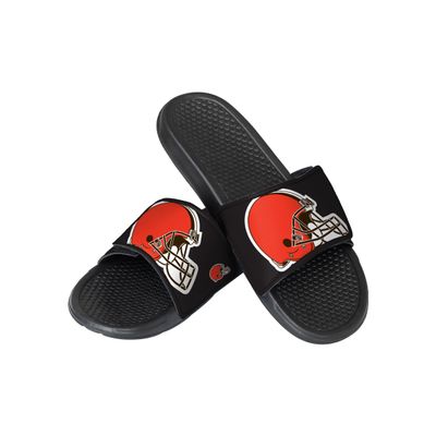 Cleveland Browns NFL Mens Cropped Big Logo Slide - XL