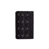 NHBT ZX 2pcs Bras Extension Strap Adjustable Belt Buckle 4 Hooks Bra Extender Strap Extension Elastic Replacement Famale Intimates T917 (Color : Black 2pcs) view 1