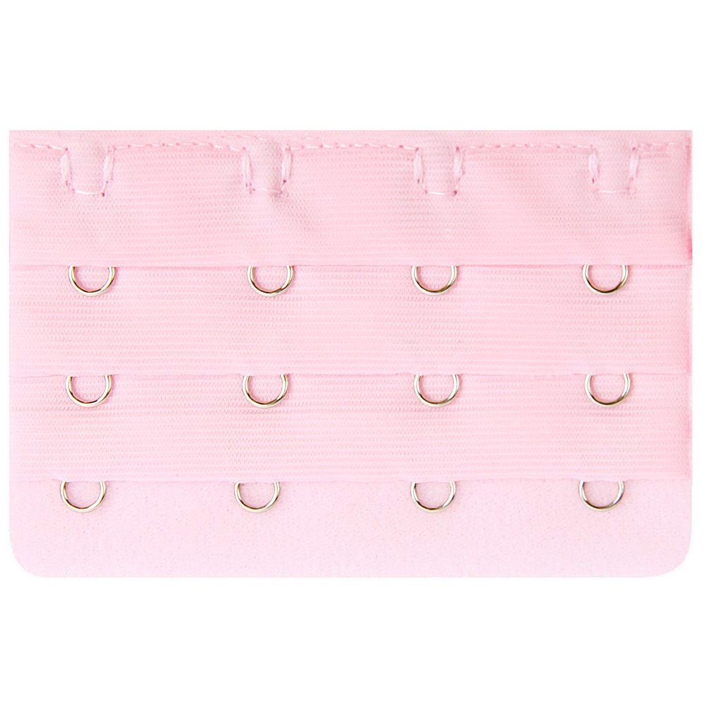 NHBT ZX 3PCS Bra Extender for Women's Elastic Bra Extension Strap Hook Clip Expander Adjustable Belt Buckle Underwear Extend Adjust T917 (Color : Pink 03)