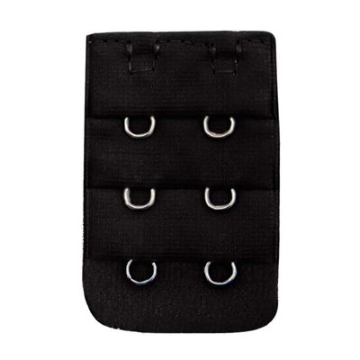 NHBT ZX 3pcs Fashion Adjustable Extension Women Soft Comfortable Bra 2x3 Hooks Extender Strap T917 (Color : Black)