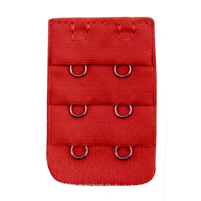 NHBT ZX 3pcs Fashion Adjustable Extension Women Soft Comfortable Bra 2x3 Hooks Extender Strap T917 (Color : Red)