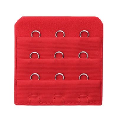 NHBT ZX 2pcs 3 Hooks Bras Extenders Strap Extension Women's Bra Belt Buckle Ajustable Clip Extenders Accessories Womens Intimates T917 (Color : Red)