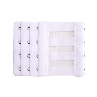 NHBT ZX 2pcs Women Bra Extender 3 Row 2/3/4 Hooks Bra Extender Underwear Extension Buckle Adjustable Bra Extension Strap Women's Intimates T917 (Color : White L)
