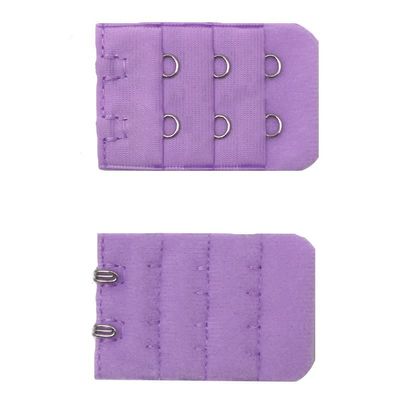 NHBT ZX 5pcs Bra Extenders Buckle Extension 3 Row 2 Hooks Bra Strap Extender Sewing Tool Women Intimates Lengthened Bra Hook Extenders T917 (Color : 5pcs Purple)