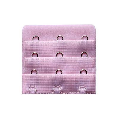NHBT ZX 3pcs 4.5cm 3Rows3Hook Bra Extenders Strap Extension Strap Hook Adjustable Belt Buckle Intimates Bra Sexy Women Underwear Accessories T917 (Color : Pink, Size : 4.5CM)