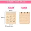 NHBT ZX 3pcs 4.5cm 3Rows3Hook Bra Extenders Strap Extension Strap Hook Adjustable Belt Buckle Intimates Bra Sexy Women Underwear Accessories T917 (Color : Pink, Size : 4.5CM) view 3