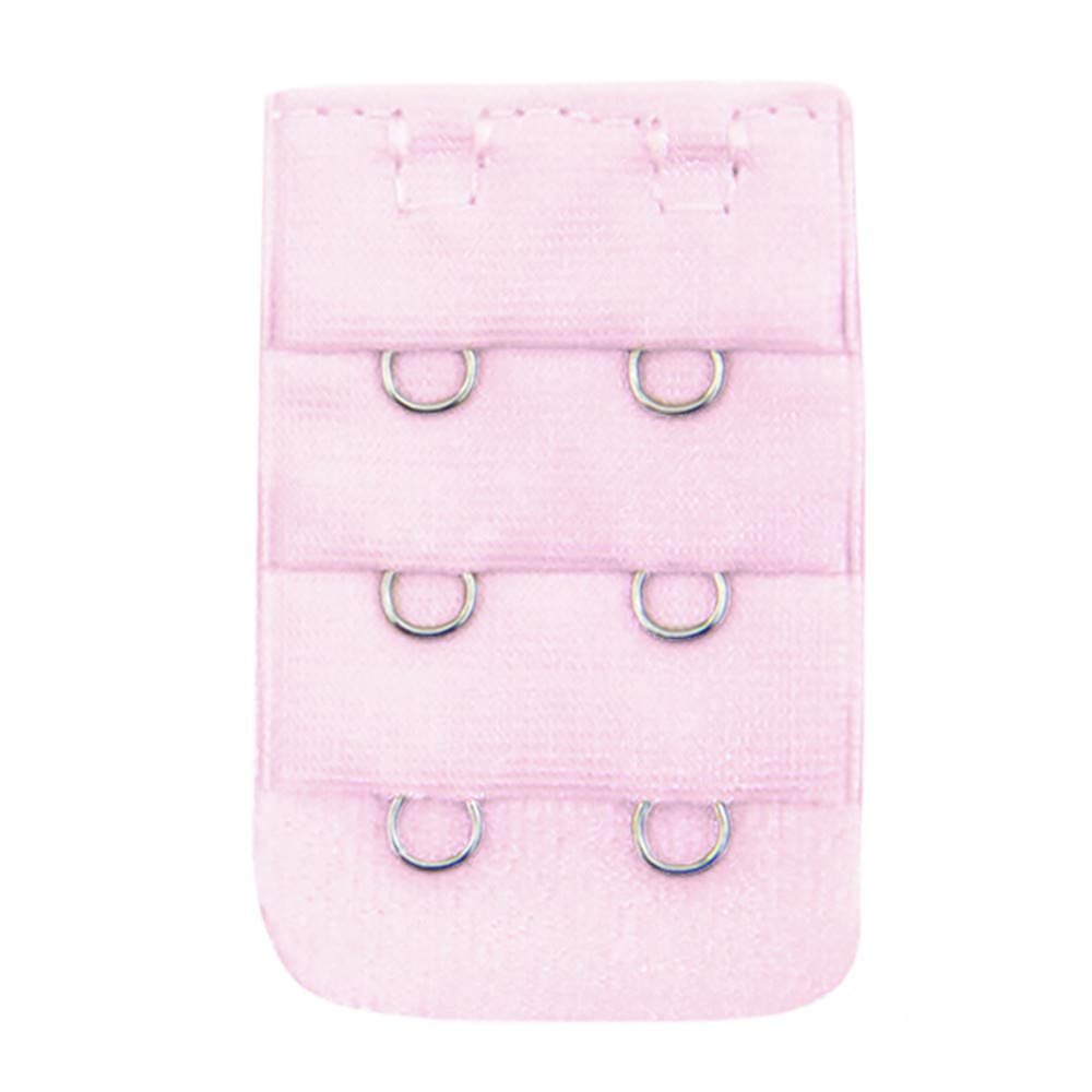 NHBT ZX 3pcs DIY Increase Your Intimates Size Women Soft Comfortable Bra 2 X 3 Hooks Extender Strap Adjustable Extension Buckle T917 (Color : Pink)