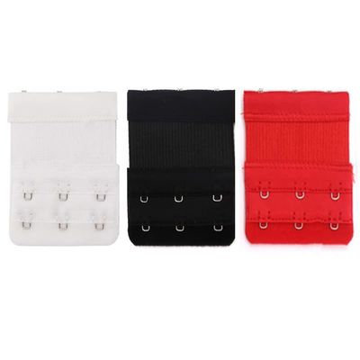 NHBT ZX 3pcs Lady 3 Hooks Bra Extender for Women's Elastic Bra Extension Strap Hook Clasp Expander Adjustable Belt Buckle Underwear T917 (Color : 3pcs Color 6)