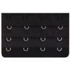 NHBT ZX 3PCS Bra Extender for Women's Elastic Bra Extension Strap Hook Clip Expander Adjustable Belt Buckle Underwear Extend Adjust T917 (Color : Black 03) view 1