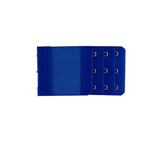 NHBT ZX 3PCS Women Elastic 3 Hooks 3 Rows Bra Extender Back Clip Strap Clasp Buckle Adjustable Belt Buckle Underwear Buckle Extension T917 (Color : Navy)