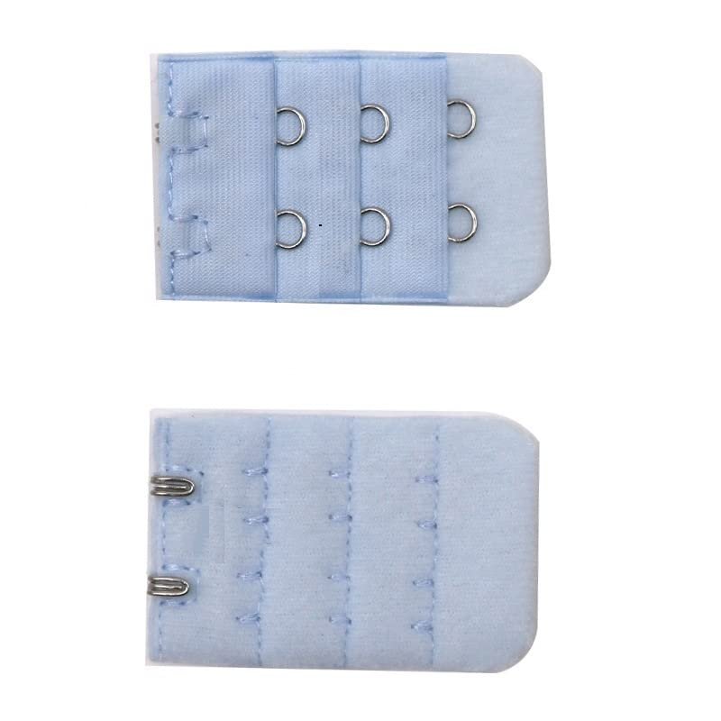 NHBT ZX 5pcs Bra Extenders Buckle Extension 3 Row 2 Hooks Bra Strap Extender Sewing Tool Women Intimates Lengthened Bra Hook Extenders T917 (Color : 5pcs Sky Blue)