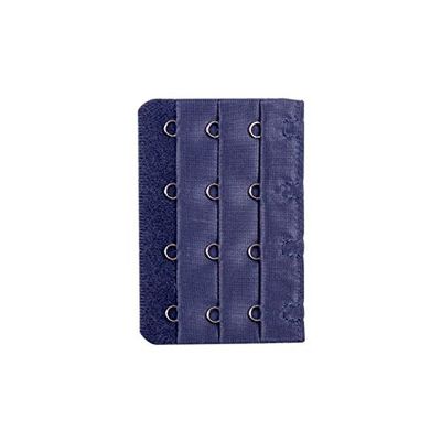 ZX 2pcs Bras Extension Strap Adjustable Belt Buckle 4 Hooks Bra Extender Strap Extension Elastic Replacement Famale Intimates T917 (Color : Navy 2pcs)