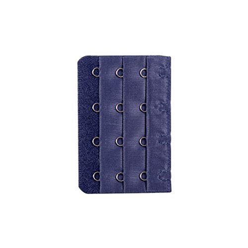 ZX 2pcs Bras Extension Strap Adjustable Belt Buckle 4 Hooks Bra Extender Strap Extension Elastic Replacement Famale Intimates T917 (Color : Navy 2pcs)