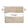 NHBT ZX 4pcs Sexy 3 Rows 2 Hooks Bra Extender for Women's Nylon Clasp Extension Elastic On Strap Soft Bra Band Extenders Bra Accessories T917 (Color : Brown) view 2