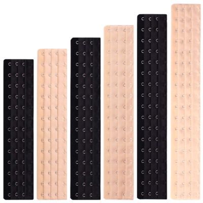 NHBT ZX 1pcs Women Corset Extension 13/14/15/16/17/18 Buckle Bra Extender Clasp Underwear Accessories Lengthen Hook and Eye Tape Strap T917 (Color : Black Color 15 Hooks)