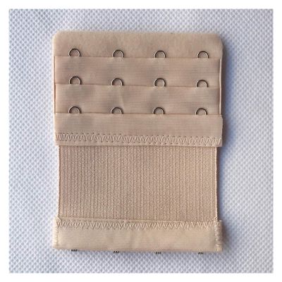 NHBT ZX 2/3/4 Hooks Bra Extender for Women Elastic 2PCS Belt Buckle Adjustable Underwear Accessories Bra Extension Strap T917 (Color : 4 Hooks Beige)